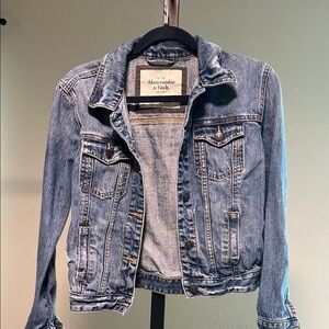 Abercrombie & Fitch Blue Jean Jacket Classic Denim Style - XS